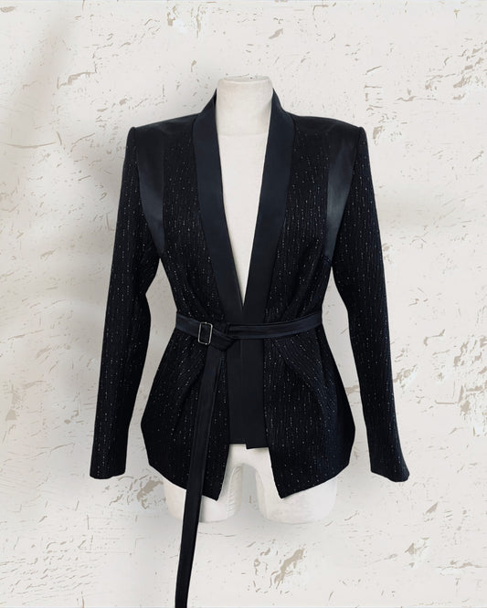 Tailored Wool Kimono-Style Blazer
