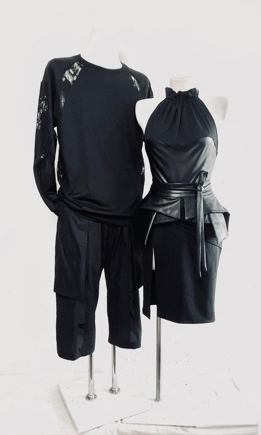 Raglan Lace Paneled Sweater