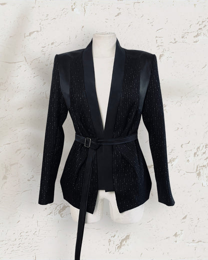Tailored Wool Kimono-Style Blazer