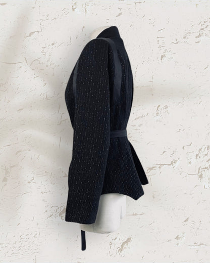 Tailored Wool Kimono-Style Blazer