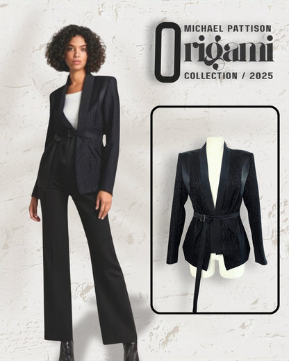 Tailored Wool Kimono-Style Blazer