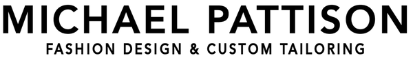 Logo of Michael Pattison Fashion Design & Custom Tailoring with black text on a white background